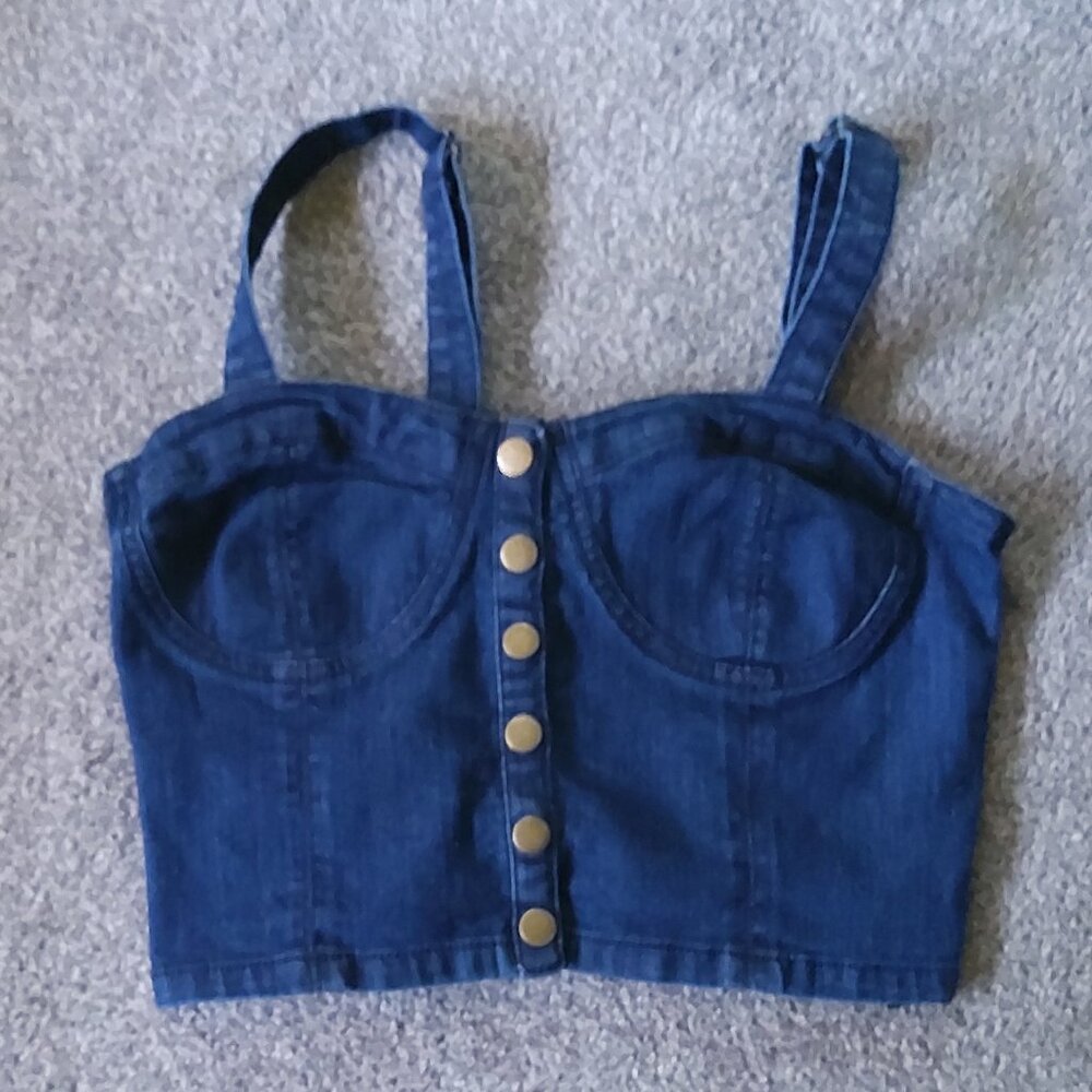 DENIM TANK TOP VEST
